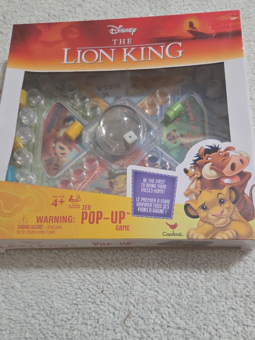 NIB DISNEY THE LION KING JEU POP UP GAME